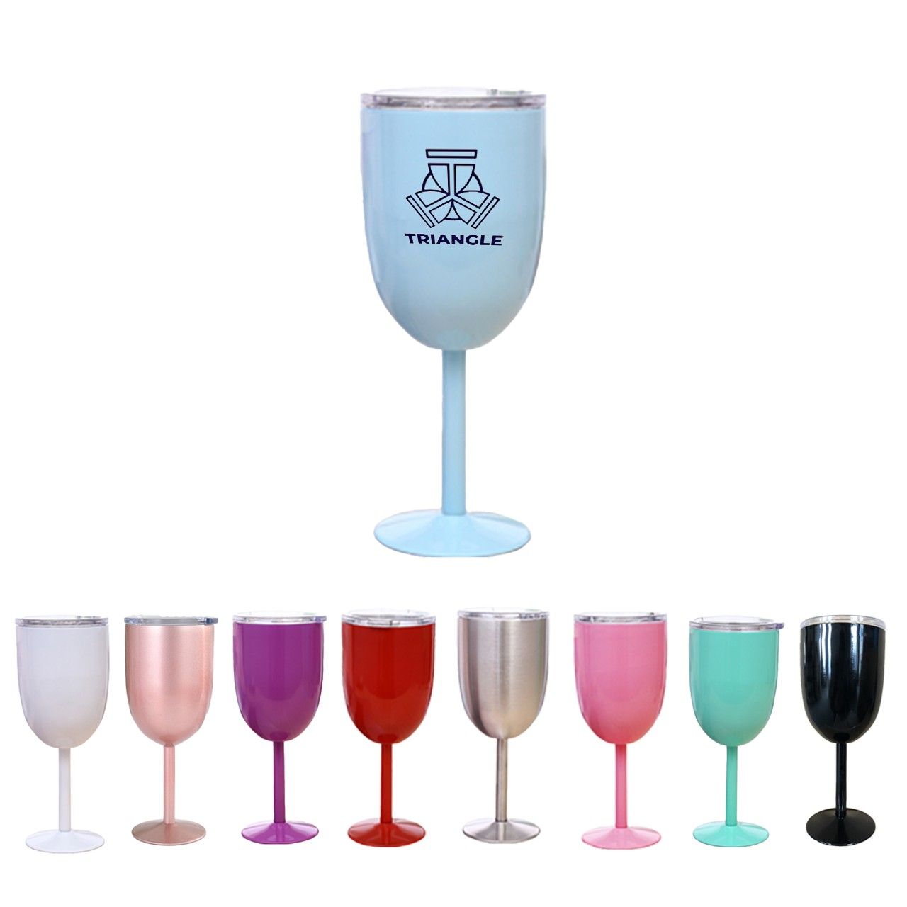 stainless steel wine glass