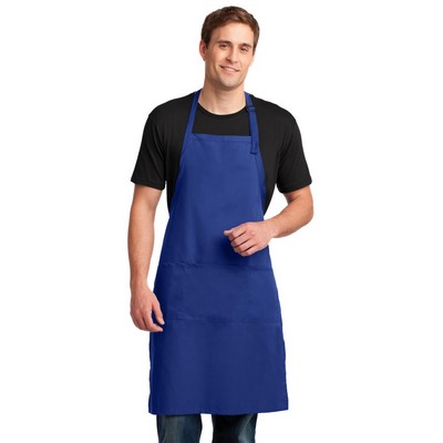 Port Authority® Easy Care Extra Long Bib Apron with Stain Release.