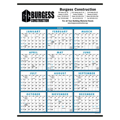 Triumph® Calendars Span-A-Year Non-Laminated Calendar