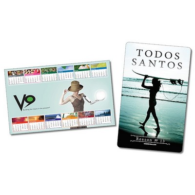 Laminated Plastic Card - 5.25x8.5 - 14 pt.