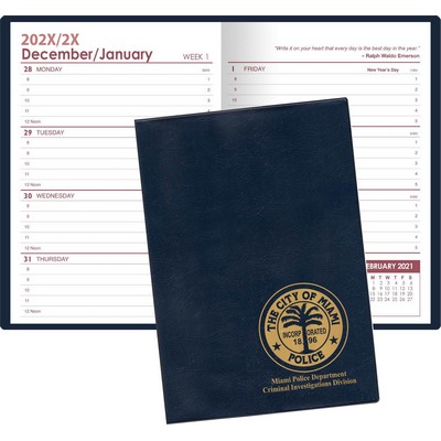 7 x 10 Executive Vinyl Cover Weekly Planner