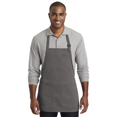 Port Authority ® Medium-Length Two-Pocket Bib Apron.
